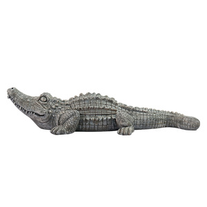 Cache-clés de crocodile réaliste avec compartiment de rangement <span class=keywords><strong>secret</strong></span>, sculpture de reptile en résine réaliste pour décor de <span class=keywords><strong>jardin</strong></span> extérieur - Product Image 2