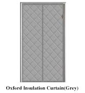 Rideaux d'hiver épais et isolants OEM, rideaux de porte magnétiques noirs et gris, rideaux de porte anti-froid pour usage domestique