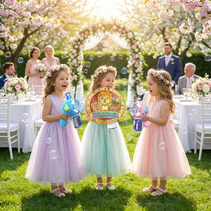 パーティーグッズ バブルガン 卸売 クルミ 動物石鹸おもちゃ 子供用 電動バブルガン ライト付き 自動 ウェディングトイ - Product Image 2