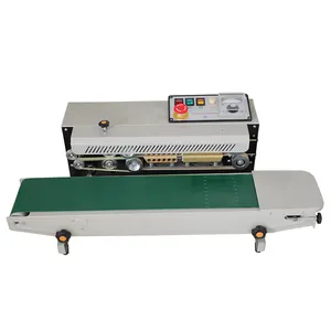 FR-900 Continuous Bag Sealing Machine Band Sealer Continuous Sealing Machine With Date Coding