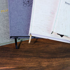 Taccuino rosa con logo personalizzato con taccuino con copertina rigida in carta speciale con copertina in pelle PU - Product Image 5