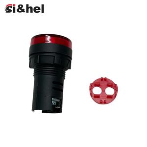 Si&amp;hel Red <strong>LED</strong> Power <strong>Indicator</strong> <strong>Lights</strong> AD16-22DS 12V 24V 220V 380V Buzzer Signal <strong>Light</strong> ND16 22mm 16mm Mounting Hole Plastic - Product Image 6