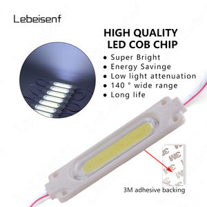 Module LED <span class=keywords><strong>76</strong></span>*20mm Lumière Monochrome Lampe ABS Moulé par Injection avec Couvercle Transparent en PC Basse Tension CC 12V 2W Puce COB - Product Image 4