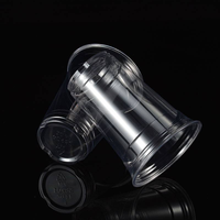 Gobelets en plastique PET de 14 oz pour Boba, smoothies, jus, thé, café, avec logo personnalisé imprimé