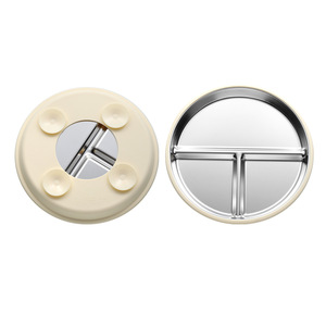 Platos de Silicona con Succión para Bebés, de Acero Inoxidable, Plato Dividido para <span class=keywords><strong>la</strong></span> Alimentación del Bebé, Accesorios para <span class=keywords><strong>la</strong></span> Alimentación del Bebé - Product Image 5