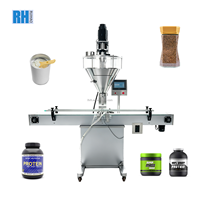 Machine de conditionnement de poudre en bouteille avec remplisseuse et peseuse à vis sans fin de petite taille 10g 50g 100g 500g 1kg 2kg 5kg