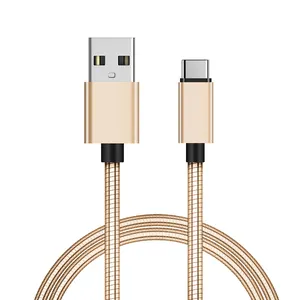 USB Type C Cable Metal Indestructible Chew Proof 3A Fast Charging Charger Cord for iPhone