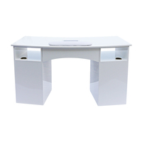 TS-7311 de table de manucure moderne blanc pour salon de beauté