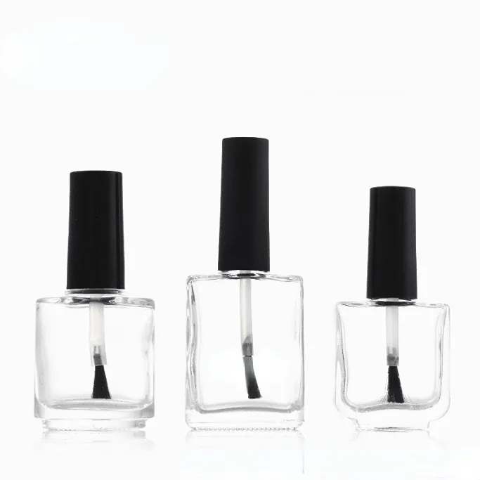 5ml 10ml 15ml toutes sortes de mini bouteilles de vernis à ongles vides en verre avec brosse grande bouteille de vernis à ongles rectangle bouteille de gel à ongles