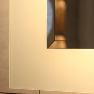 Offre Spéciale miroir de maquillage LED rectangulaire moderne personnalisé glace-fleur salle de bain illuminé montage mural IP44 - Product Image 4