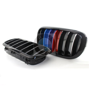 Parrilla Delantera Estilo M en Negro Brillante para BMW X5 X6 F15 F16, Mejora de Parachoques, Pieza de Plástico ABS A F15 LK LM - Product Image 1
