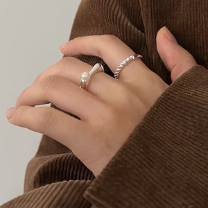 S925 Sterling Silver Pearl <b>Ring</b> <b>Open</b> Design AAA Grade Bezel Setting Everyday Wear - Product Image 3