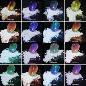 Высококачественный белый жемчужный Аврора Порошок Хамелеон слюдяной порошок Аврора хромовый порошок для смол краски Лак для ногтей - Product Image 2