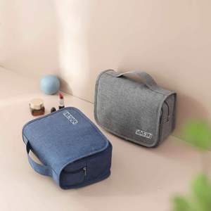 Travel for Bag Hanging <b>Hook</b> Water-resistant Cosmetic Bag Zipper/Cover Travel Organizer for Makeup Accessories Shampoo - Product Image 2