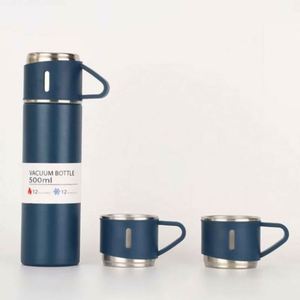 Ensemble de thermos de Noël, bouteilles d'eau isothermes, 3 tasses, ensemble cadeau, couvercle en acier inoxydable réutilisable, isolation thermique 6-12 heures - Product Image 5
