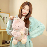 Sac à dos enfant licorne Kawaii personnalisé 2025 le plus vendu, en peluche de haute qualité avec doublure en maille, jouets en peluche animaux en peluche
