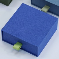 Boîte cadeau à tiroir coulissant avec logo personnalisé en relief, matériaux recyclés, imperméable, haut de gamme