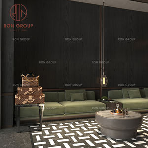 <span class=keywords><strong>Porte</strong></span>-bagages de luxe brun avec valises et sacs pour hôtel, restaurant, café, ensemble de rangement - Product Image 2