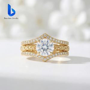 <span class=keywords><strong>2026</strong></span>年トレンド高級コンビネーションリング - 10K/14K/18Kゴールドグループ、ラボグロウンダイヤモンドを贅沢に使用した、超輝くウェディングリング - Product Image 2