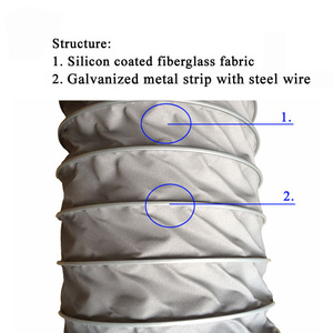 Conducto <span class=keywords><strong>de</strong></span> fibra <span class=keywords><strong>de</strong></span> vidrio <span class=keywords><strong>flexible</strong></span> <span class=keywords><strong>de</strong></span> alta temperatura <span class=keywords><strong>de</strong></span> 10m <span class=keywords><strong>de</strong></span> largo Tubos <span class=keywords><strong>de</strong></span> plástico <span class=keywords><strong>de</strong></span> 150mm - Product Image 3