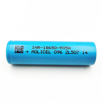 Batteries rechargeables originales Molicel INR18650 M35A 3.6V 3500mAh 10A à décharge rapide et à basse température