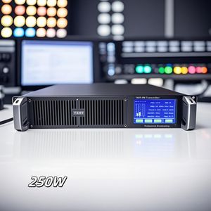 Transmisor de radiodifusión FM de 250 vatios de grado profesional con calidad de audio superior - Product Image 1