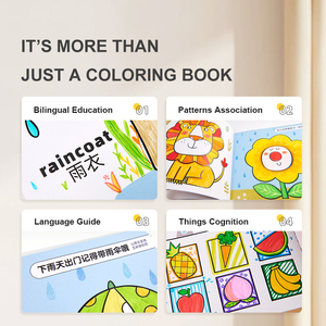 Livre de <span class=keywords><strong>coloriage</strong></span> pour enfants Mideer, lavable, pour enfants, dessin, couleur spéciale, bébé de 2 ans, graffiti, ensemble de <span class=keywords><strong>coloriage</strong></span> artistique - Product Image 4