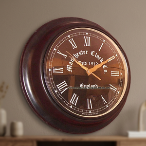 Reloj de Pared de Madera Ecológico de Buena Calidad, Silencioso, sin Tictac, con Pantalla Digital, Diseño de Lujo, Estilo Folclórico, Moderno y Antiguo - Product Image 3