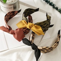 Bandeau imprimé tendance à nœud en tissu doux, accessoires pour cheveux pour femmes, bandeau pour filles, usage quotidien, décoration de fête