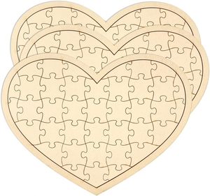 Blank Wooden <strong>Heart</strong> <strong>Shaped</strong> Jigsaw <strong>Puzzle</strong> 11.2x8.4 Inch Unfinished Wooden <strong>Puzzle</strong> Board Wooden <strong>Heart</strong> <strong>Shaped</strong> Canvas <strong>for</strong> DIY - Product Image 6