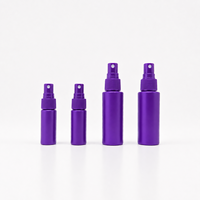 Flacon pulvérisateur noir en HDPE de 12 ml et 30 ml, atomiseur à fine brume, format de poche portable, conteneur cosmétique de voyage