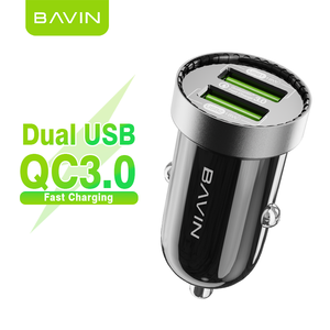 Chargeur de voiture universel BAVIN à prix de gros, double port micro USB, 2.4a QC3.0 18W, charge rapide pour voiture et fourgonnettes PC861 - Product Image 5
