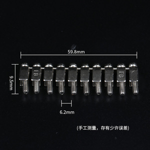 Chkl Screw Terminal Block Uk2.5b 6.2mm Pitch 9.5mm Height 59.8mm Length <b>Copper</b> Connector <b>Strip</b> For Electrical Wiring - Product Image 1