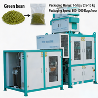 Machine de remplissage et de scellage de sacs préformés pour céréales de 1 à 5 kg, équipement d'emballage automatique à haute vitesse pour aliments et graines