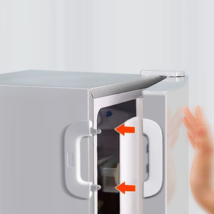 2026 New Refrigerator Cabinet Safety <b>Locks</b> Baby Fridge <b>Lock</b> Child Cabinet <b>Freezer</b> Catcher for Kids Baby Cupboard Safety <b>Locks</b> - Product Image 4