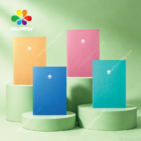 Cuaderno de Tapa Blanda Azul Sólido, Cuaderno de Papel con Impresión Personalizada, Cosido con Hilo, Libreta de Ejercicios para Oficina, Escuela o Diario