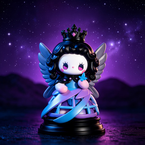 Caja Sorpresa de Muñecas Góticas Kawaii <span class=keywords><strong>EMMA</strong></span> <span class=keywords><strong>Night</strong></span> Magic, Decoración de Escritorio de Resina con Diseño de Bruja, Castillo Lunar y Animales, Venta al por Mayor y Personalización - Product Image 2