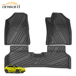 Tappetini OEM in TPE per <span class=keywords><strong>Hyundai</strong></span> <span class=keywords><strong>Kona</strong></span> dal 2022 in poi, impermeabili, antimacchia, facili da pulire, antiscivolo, su misura per tutte le stagioni - Product Image 2