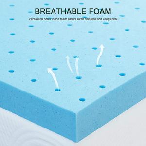 Full Twin Queen King Size Latex <strong>Cooling</strong>/Heated Gel Memory Foam Mattress Topper <strong>Bed</strong> Mattress Pad Roll up in a Box