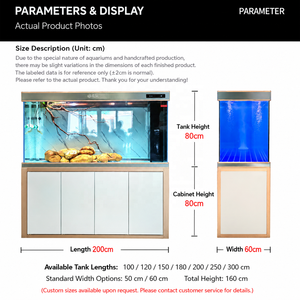 Set di Acquario in Vetro Ultra Trasparente di Lusso Personalizzato 320-1360L con Mobile in Alluminio e Sistema di Filtrazione a Fondo - Product Image 2