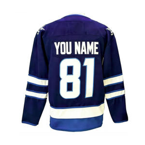 Ventes en gros <span class=keywords><strong>de</strong></span> maillots <span class=keywords><strong>de</strong></span> hockey sur glace pour hommes <span class=keywords><strong>Winnipeg</strong></span> - Brodés # 19 Toews # 37 Hellebuyck # 55 Scheifele # 81 Connor - Product Image 3