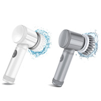 Brosse à poussière électrique populaire en PP, nettoyeur multifonctionnel automatique pour cuisine/salle de bain, polisseur de chaussures, poils en nylon transfrontaliers
