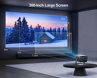 Projecteur intelligent portable Veacine C2PRO, mini projecteur domestique à courte focale, Android 12, LED 1080P, prend en charge la 4K, haut-parleurs intégrés