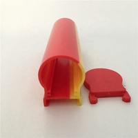 Profil de boîtier de tube de bande de led de couleur Duo jaune et rouge co-extrusion plastique acrylique pmma diffuseur de lumière tube de coque de signalisation