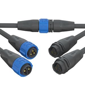 Led Building Light 2 Voies Câble Étanche K25 35A Grande Puissance IP67/IP68 Led Pré-câblé Mâle Femelle <span class=keywords><strong>Connecteur</strong></span> Rapide - Product Image 1