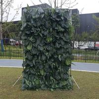 Vente en gros Mur de fleurs de mariage Plante verte artificielle Mur de fleurs de verdure Décoration intérieure de la jungle Panneau mural de plantes en gazon artificiel