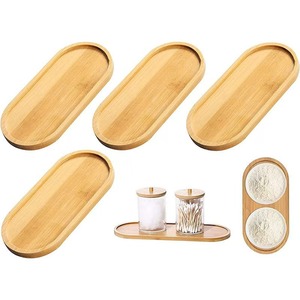 Plateau de service en bambou Cai Xia 17,5x8,8 cm, design moderne et simple, pour fruits, thé, petit-déjeuner - Product Image 1