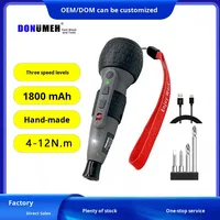 Mini tournevis électrique portatif rechargeable à batterie lithium, lumière LED, réglage du couple, marche avant/arrière, multifonction