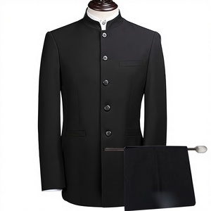 Traje Zhongshan con Cuentas <span class=keywords><strong>para</strong></span> <span class=keywords><strong>Hombre</strong></span>, Corte Slim, <span class=keywords><strong>para</strong></span> Jóvenes, Estudiantes, Actuaciones, Bodas, Traje Tang <span class=keywords><strong>para</strong></span> Hombres de Mediana Edad y Mayores, Chaqueta de Fibra de Vinagre - Product Image 1