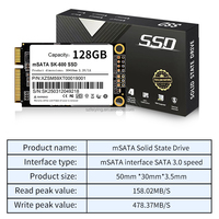Unidades de Disco HD TLC de 128 GB, Mini SSD Interno, para Escritorio, Monitoreo Industrial, MSATA, Nuevo Producto, Adaptador SATA